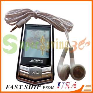4GB 1.8 LCD Slim  MP4 Radio Player Fashion Earphone Best Gift Fast 