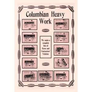  Columbian Heavy Work   Paper Poster (18.75 x 28.5) Sports 