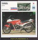 1984 YAMAHA FJ 1100 MOTORCYCLE ATLAS PICTURE SPEC CARD