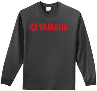 Yamaha Motorcycle Racing T Shirt Long Sleeve Large  
