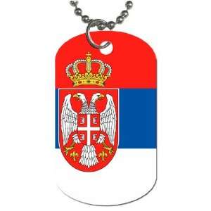  Serbia Flag Dog Tag 