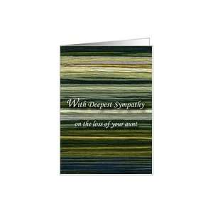  Loss of Aunt, Words of Sympathy Card Health & Personal 