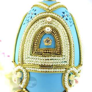 Handcraft Decorated Heart Fancy Egg Wind Up Music Box  