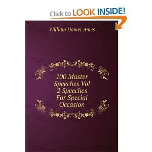  100 Master Speeches Vol 2 Speeches For Special Occasion 