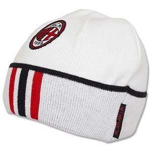    11 12 AC Milan 3 Stripe Woolie Hat   White