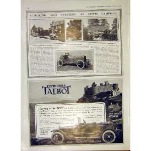  Motor Car Talbot Rover Oakland Daimler Old Print 1914 