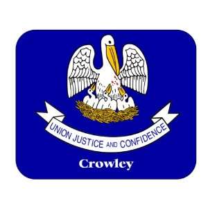  US State Flag   Crowley, Louisiana (LA) Mouse Pad 