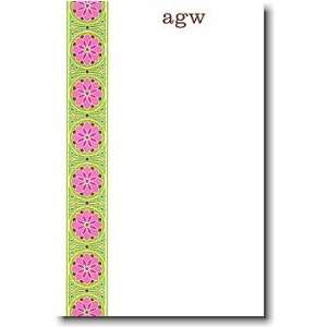  Boatman Geller Note Pads   Pink & Green Floral Band 
