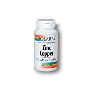  Solaray   Zinc Copper 50/2mg   100ct Vcp