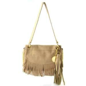  New Stella Jamie Camel Aava Fringe Clutch Handbag 