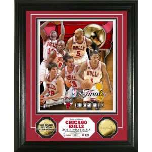  NBA Chicago Bulls 2011 Finals Team Force 24KT Gold Coin 