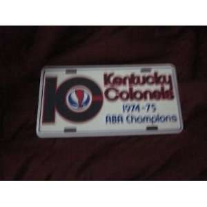   ABA Champions License Plate   NBA Dinner Sets