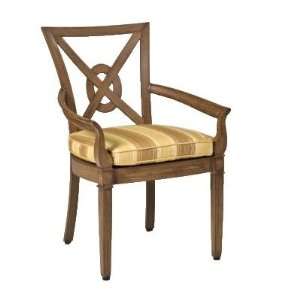   Landgrave 80133C Vienna Arm Chair with Cushion Fabric Abacos   Straw