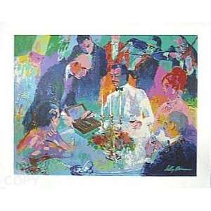  LeRoy Neiman   Wine Women and Cigars Plate Signed 