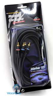 MONSTER CABLE I101 XLN 2C 5M 2 CHANNEL 5 METER CAR RCA 050644065576 