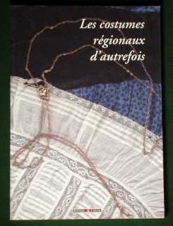 BOOK French Folk Costume historic fashion ethnic dress Breton lace cap 