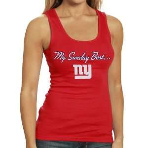   Giants Ladies Red Sunday Best Tank Top (X Large)