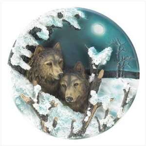 NIGHT WOLVES DECORATOR PLATE