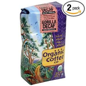 The Organic Coffee Co. Fair Trade Gorilla Water Processed Decaf, Whole 