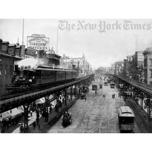  Chugging Along the Bowery   1896