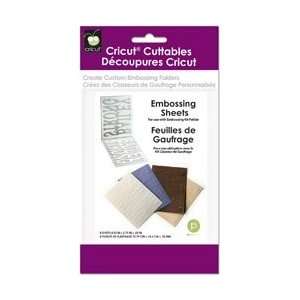  New   Cricut Cuttables Embossing Sheet Refill 4/Pkg by 