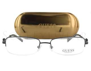 NEW Guess GU 2256 BLK Size 52 17 135 Black Frame Eyeglasses  