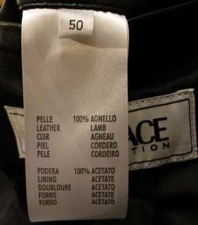 New VERSACE leather jacket NWT $2350 black 40 50 M Medusa slim fit 