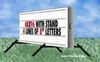NEW 48x96 DOUBLE SIDED LIGHTED PORTABLE SIGN ON STAND  