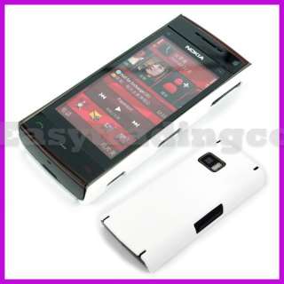Rubber Hard Back Cover Case for Nokia X6 White  