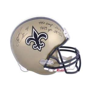  Drew Brees Autographed Helmet  Details New Orleans 