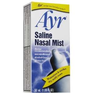  Ayr Saline Nasal Mist 1.7oz (Quantity of 6) Health 