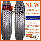 80 12 480 12 4.80x12 480x12 12 Trailer Tires 6ply