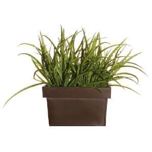  New   14 Potted Artificial Wavy Wild Green Grass Plant 