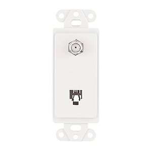 Cooper Wiring Devices 3562W Decora Style Mounting Strap with Telephone 