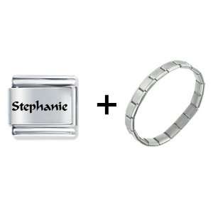   Regular Font Name Stephanie Italian Charm Pugster Jewelry