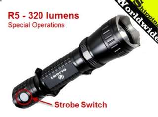 Olight M20S Warrior Premium R5 Flashlight   320 Lumens  