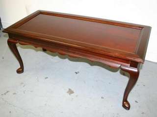 HICKORY mahogany queen anne chippendale coffee table  