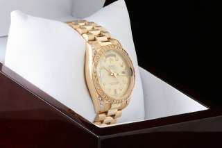Mens Rolex 18K Gold Diamond Day Date President Watch  