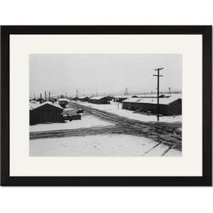    Black Framed/Matted Print 17x23, Winter storm
