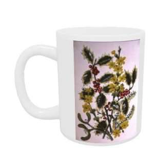  Holly, Winter Jasmine, Heath and Mistletoe (w/c on paper 