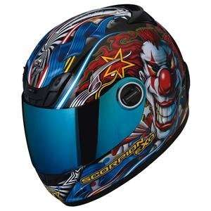    SCORPION EXO 400 SHOW TIME HELMET (LARGE) (RED) Automotive