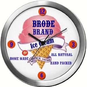  BRODE 14 Inch Ice Cream Metal Clock Quartz Movement 