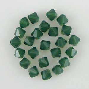   24 6mm Swarovski crystal bicone 5301 Palace Green Opal
