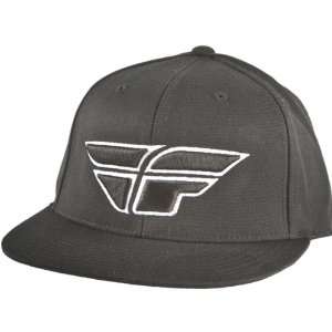  Fly Racing F Wing Mens Flexfit Casual Wear Hat   Black 