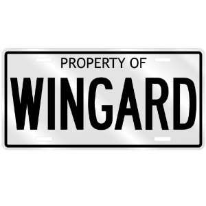  PROPERTY OF WINGARD LICENSE PLATE SING NAME