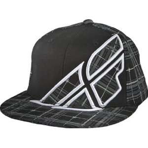   FLY RACING PLAID F WING CASUAL MX OFFROAD HAT BLACK LG/XL Automotive