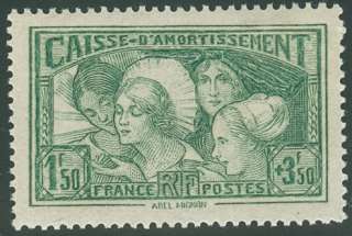 FRANCE #B38 1.50 + 3.50fr semi postal, og, LH, VF, Scott $125.00 