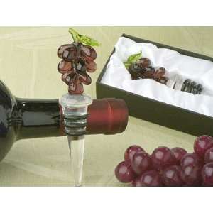  Murano Art Deco Collection Grapes Wine Stopper