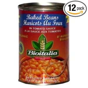 Bioitalia Baked Beans, 14.8000 Ounce (Pack of 12)  Grocery 