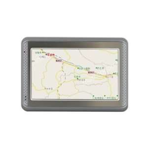 Touch Screen GPS Car Navigator with FM Transmitter (Silver)